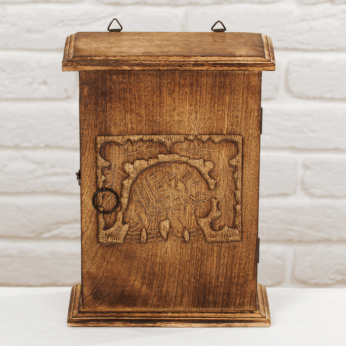 Ключница дерево "Слон" 8х18х28 см