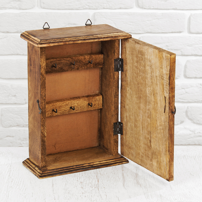 Ключница дерево "Узоры" 8х18х28 см