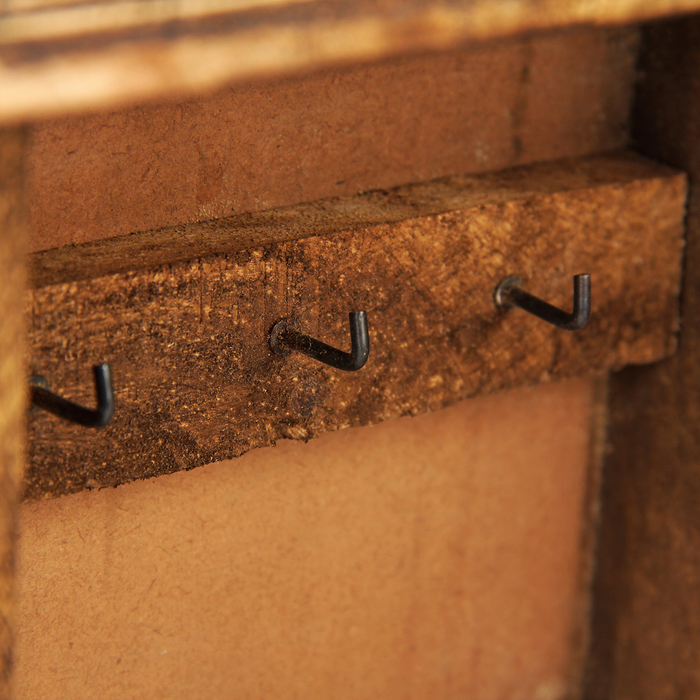 Ключница дерево "Узоры" 8х18х28 см