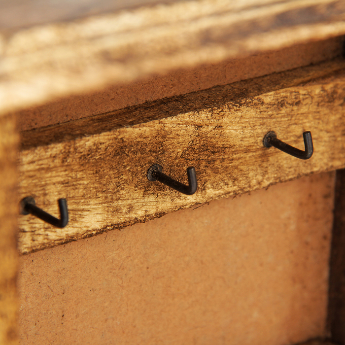 Ключница дерево "Кошка" 8х18х28 см