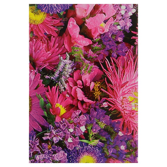 Блокнот А7, 70 листов на клею "Астры", твердая обложка, глянцевая ламинация