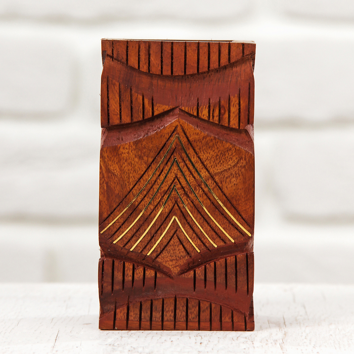 Карандашница дерево "Гора" 5,7х5,7х10 см