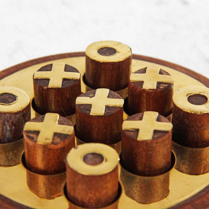 Игра дерево "Крестики-нолики" 10х10х4 см