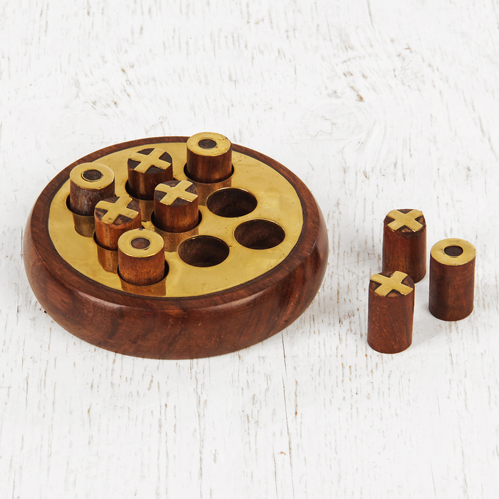 Игра дерево "Крестики-нолики" 10х10х4 см