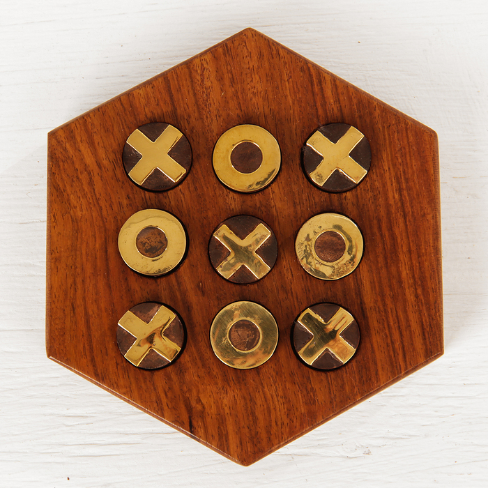 Игра дерево "Крестики-нолики" 12х13,5х2,5 см