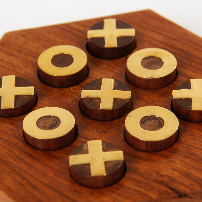 Игра дерево "Крестики-нолики" 12х13,5х2,5 см