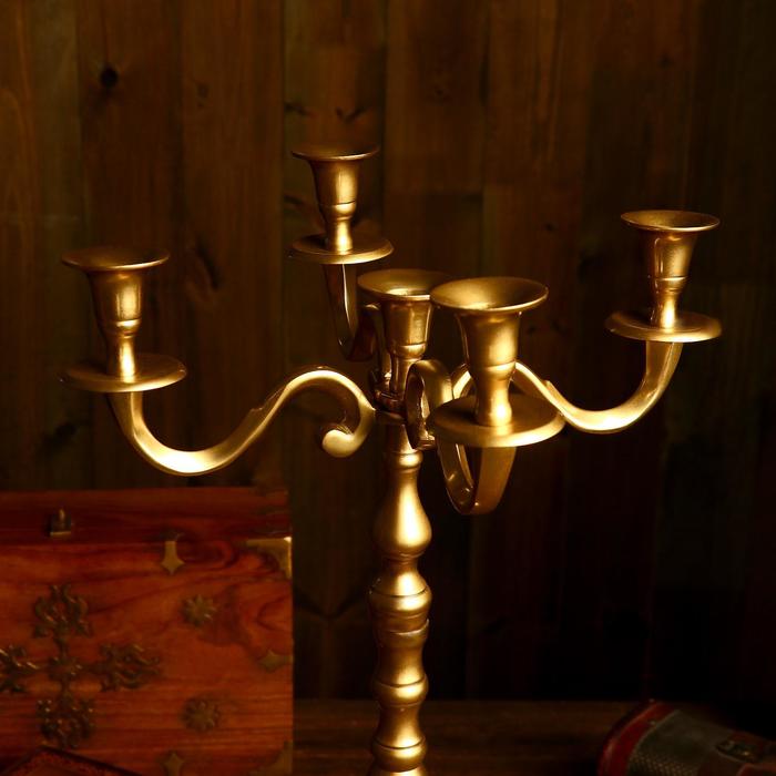 Подсвечник "Узоры" на 5 свечей 37х37х58 см