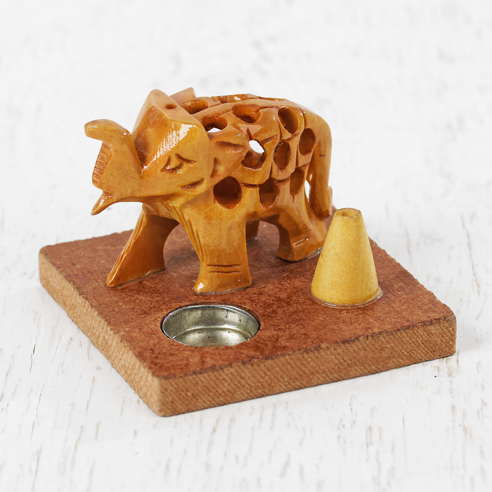 Подставка под благовония дерево "Слон" 4х5х5 см