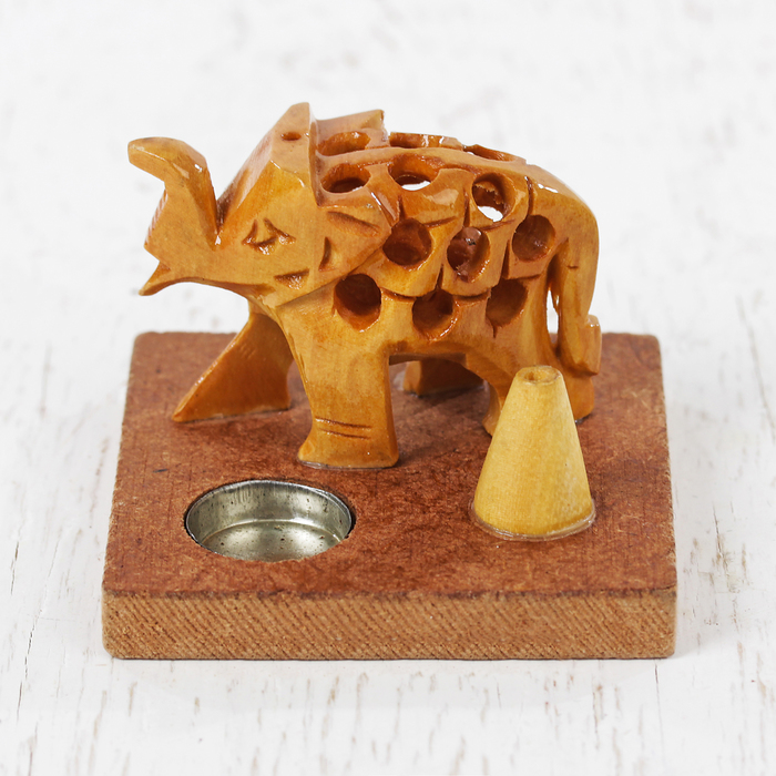 Подставка под благовония дерево "Слон" 4х5х5 см
