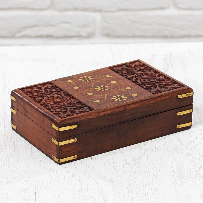 Шкатулка дерево "Поля" 13х20х6 см