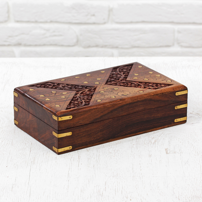 Шкатулка дерево "Направление" 15х25,5х7 см