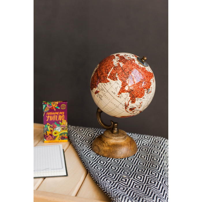 Сувенир глобус "Пустыня" 12,5х12,5х21,5 см