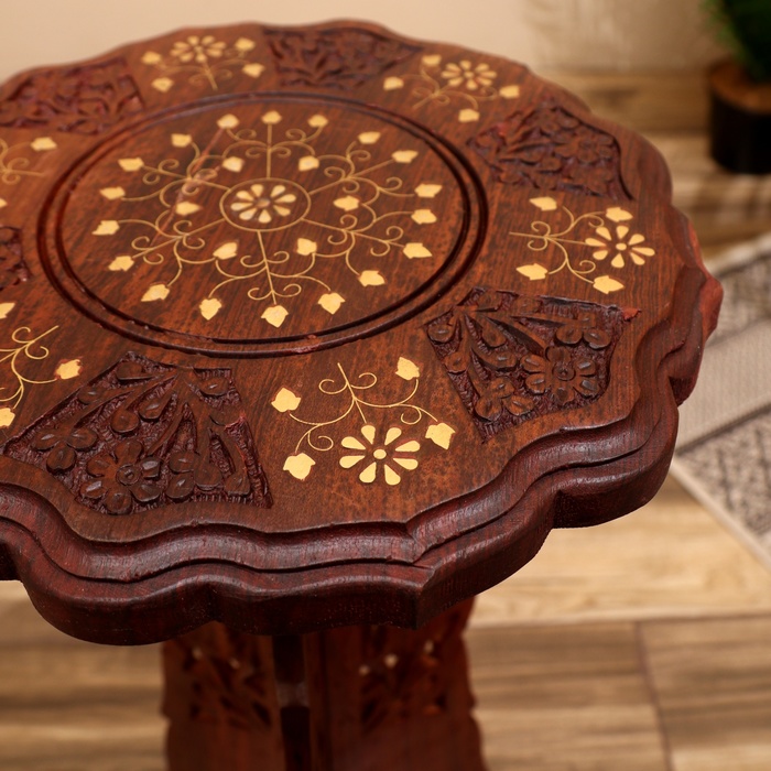 Стол дерево "Цветок" 30х30х63,5 см