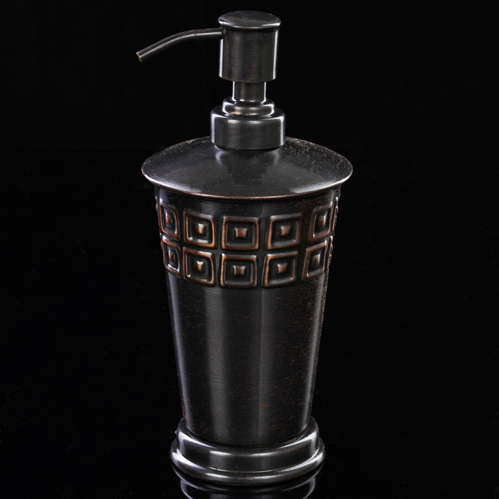 Дозатор из нержавеющей стали "Орнамент" 10х10х20 см