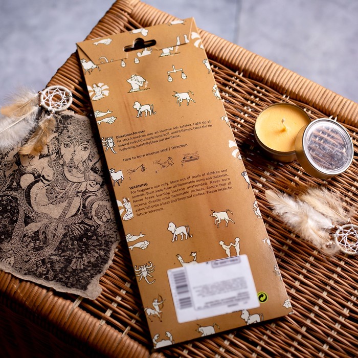 Ароманабор ароматы зодиаков "Рак" (20 палочек с деревянной подставкой)