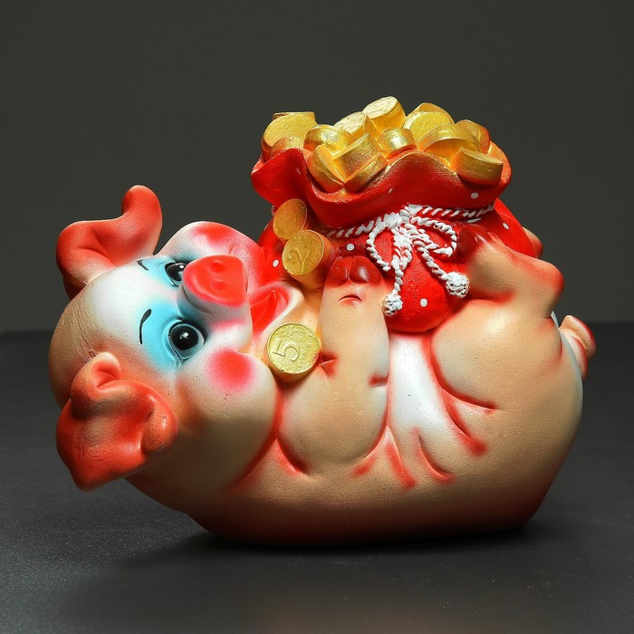 Копилка "Свинья с мешком"