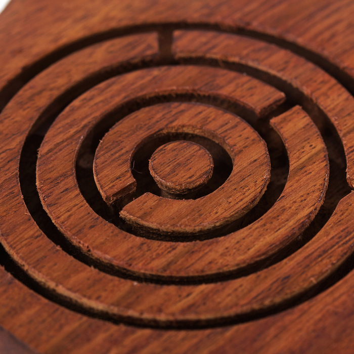 Головоломка "Лабиринт - кошка" дерево 14,5х10х1,5 см