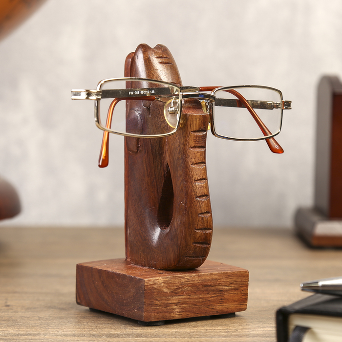 Подставка под очки "Слон" дерево 6,5х7,5х13,5 см