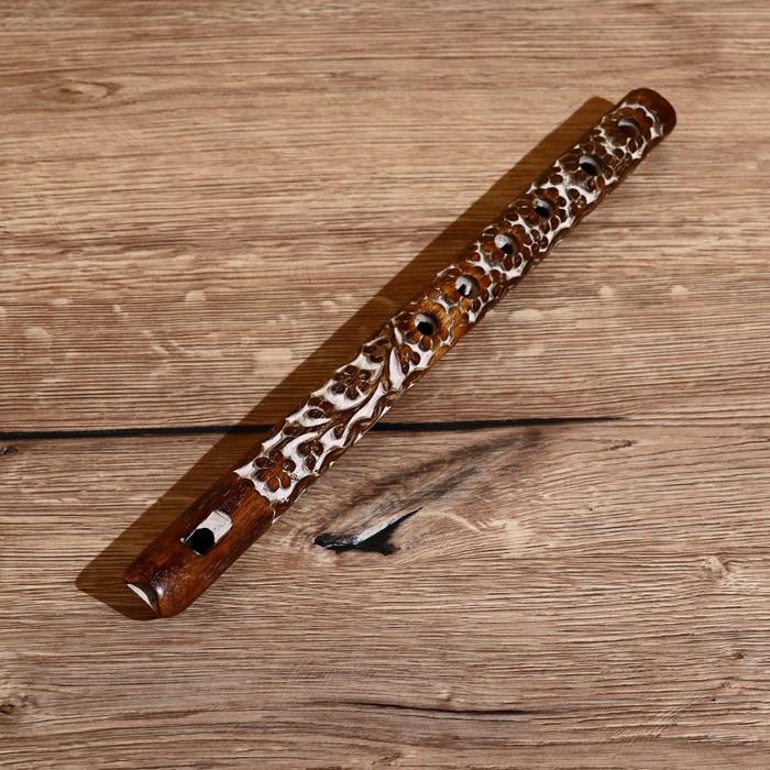 Флейта Узор дерево 33*2*2 см флейта диаметром 30 см флейта df11 черная флейта с 6 позициями 0 079 дюйма 2 00 мм 2 мм двойной обжим
