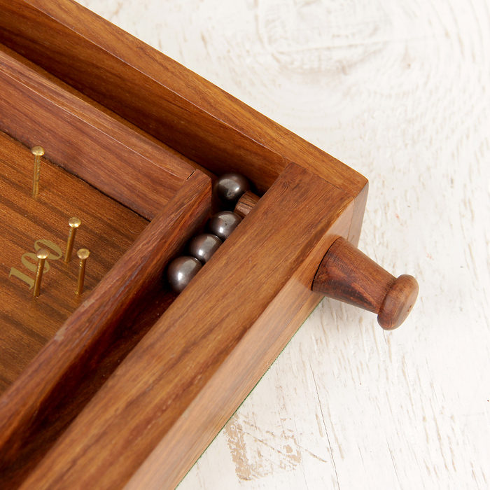 Настольная игра "Пинбол" дерево 36,5х20х7 см