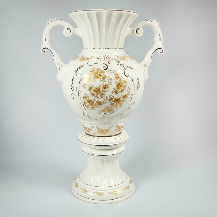 Ваза напольная "Дракон", белый