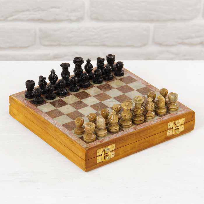 Шахматы камень 21х20,5х4 см