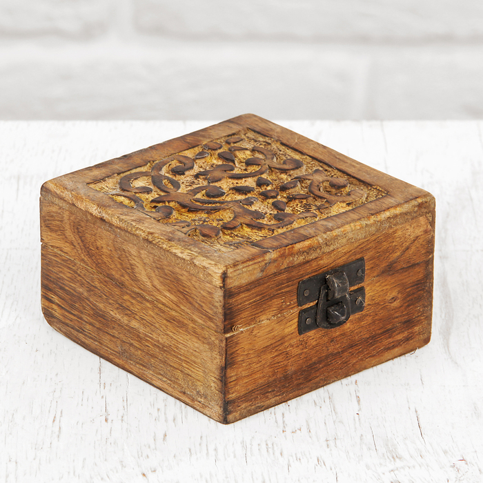 Шкатулка Индия "Красочный узор"