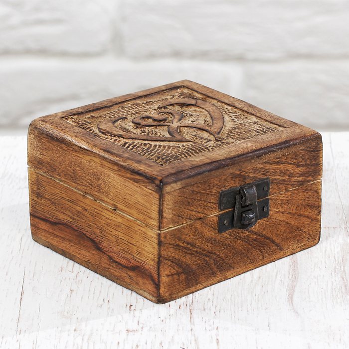 Шкатулка дерево &quot;Волшебное сердце&quot; 10х10х6 см