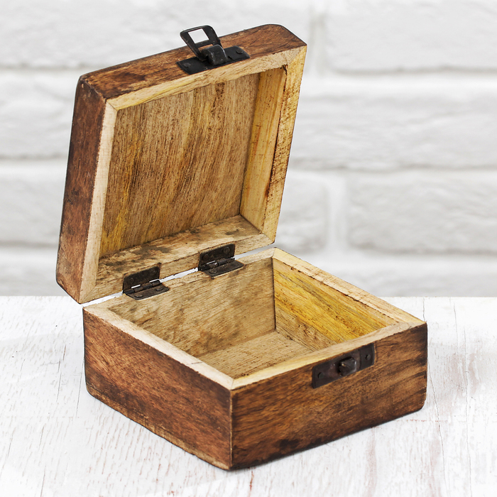 Шкатулка Индия "Сердце с цветами"