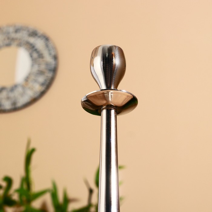 Подсвечник алюминий "Ампир" на 1 свечу 9,5х9,5х35 см