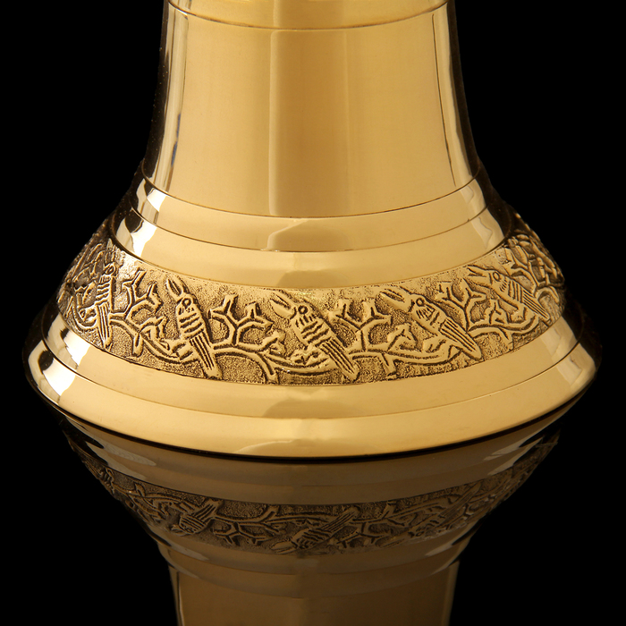 Колокол латунь деревянная рукоять 28х13,5х13,5 см Уценка