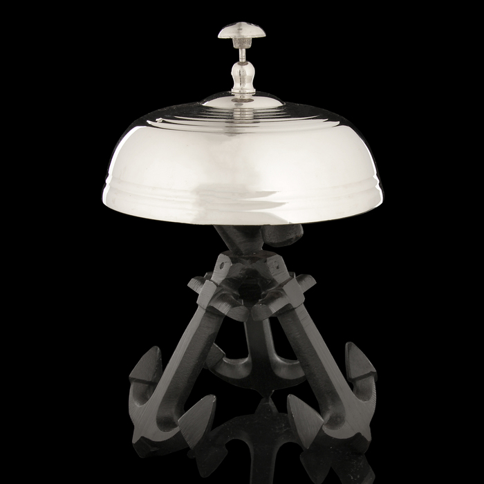 Звонок алюминий "Якорь" 22х15х15 см