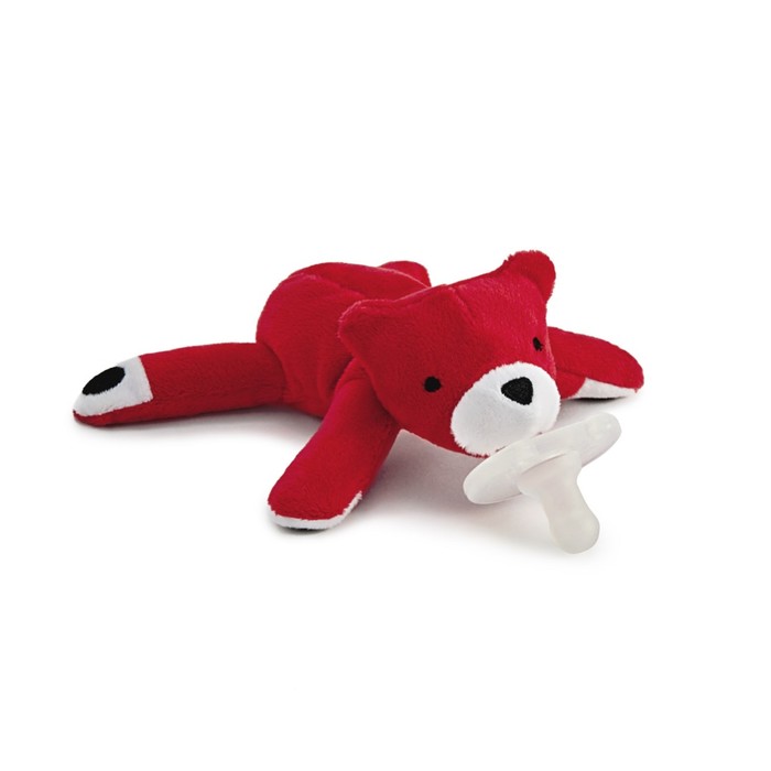 Пустышка силиконовая с развивающей игрушкой "Медвежонок Тео"