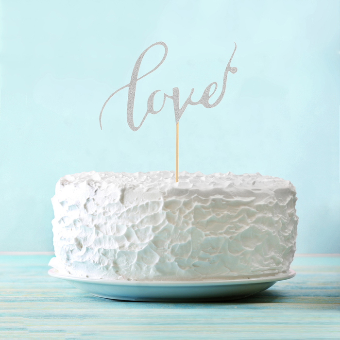 Топпер Love завитушки