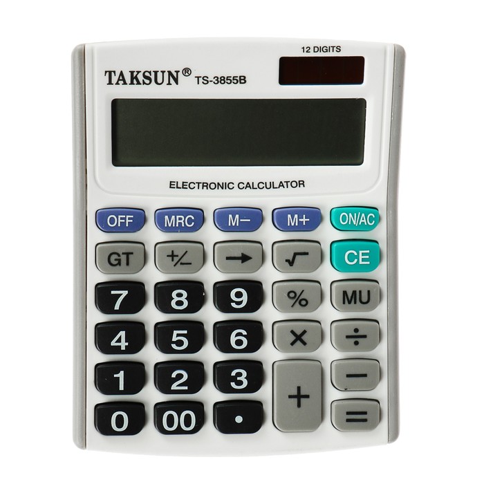 Калькулятор настольный 12-разрядный 3855B двойное питание
