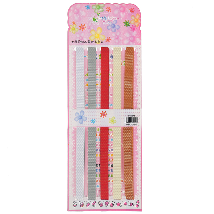 Полоски для квиллинга "Тиснение. Сеть" набор 128 полосок ширина 1 см длина 25см 25,8х9,7см