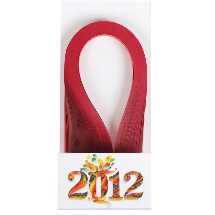 Полоски для квиллинга "Красные" набор 120 полосок ширина 1 см длина 39 см