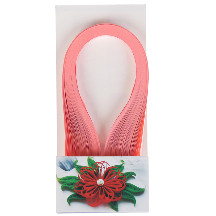 Полоски для квиллинга "Персиковые" набор 120 полосок ширина 1 см длина 39 см