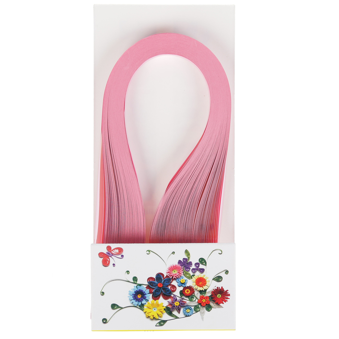 Полоски для квиллинга "Светло-розовые" набор 120 полосок ширина 1 см длина 39 см