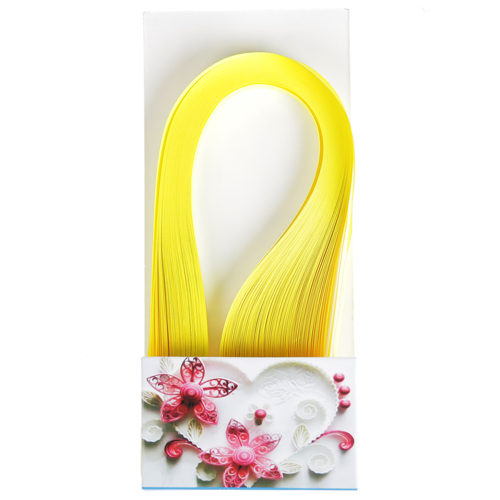Полоски для квиллинга "Светло-жёлтые" набор 120 полосок ширина 1 см длина 39 см