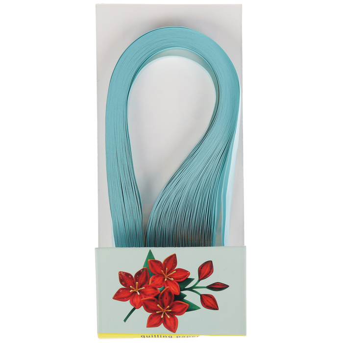 Полоски для квиллинга "Нежно-голубые" набор 120 полосок ширина 1 см длина 39 см