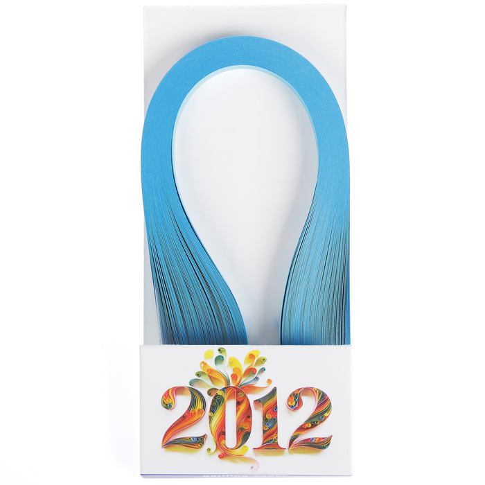 Полоски для квиллинга "Голубые" набор 120 полосок ширина 1 см длина 39 см