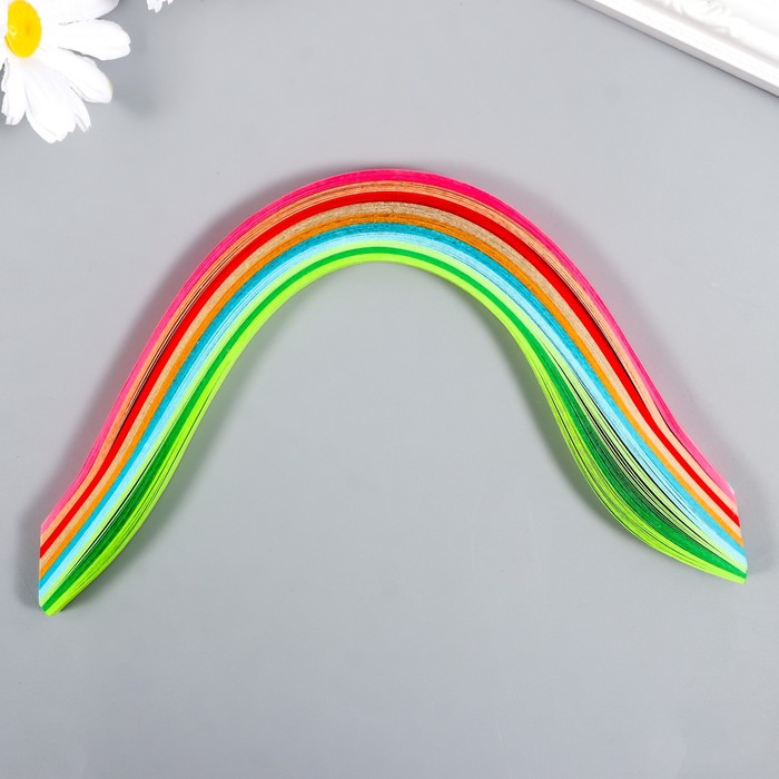 Полоски для квиллинга Цветные набор 160 полосок ширина 0,9 см длина 25 см МИКС