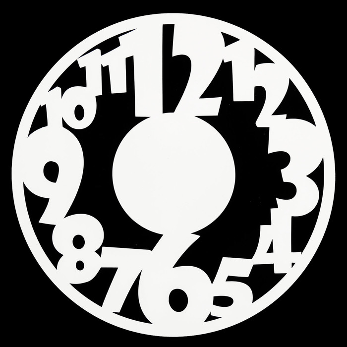 Трафарет-маска пластик "Циферблат" d=24 см