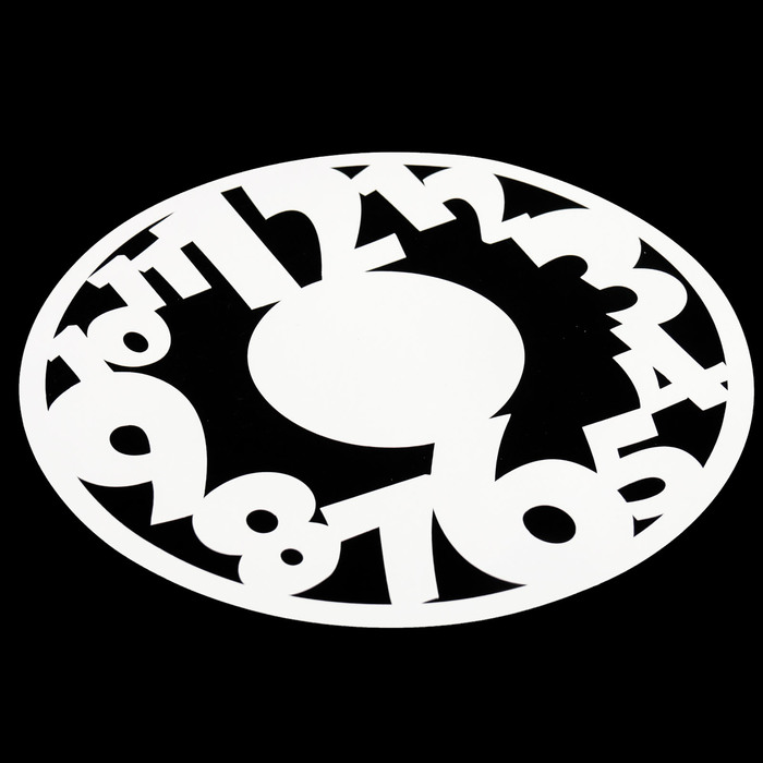 Трафарет-маска пластик "Циферблат" d=24 см