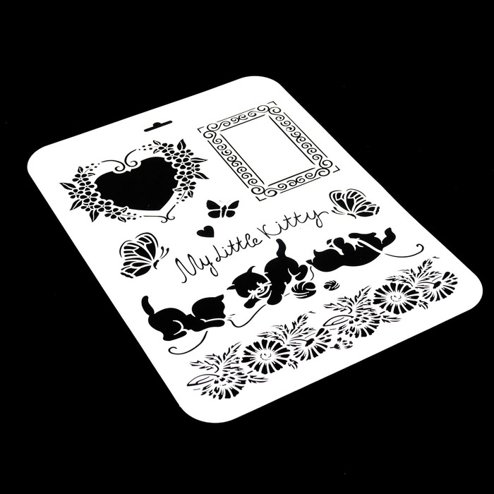 Трафарет пластик "Мой маленький котенок" 22х31 см