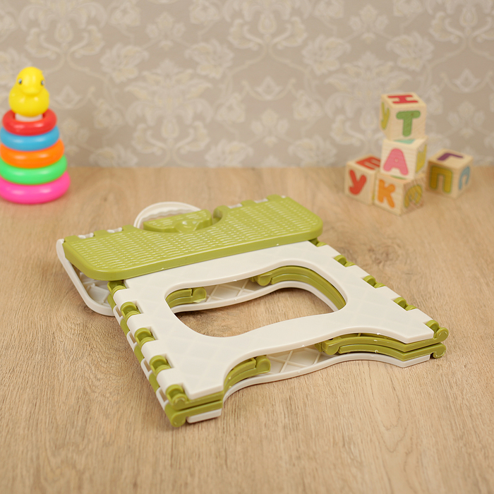 Табурет складной универсальный 24х18,5х19,5 см, цвет МИКС