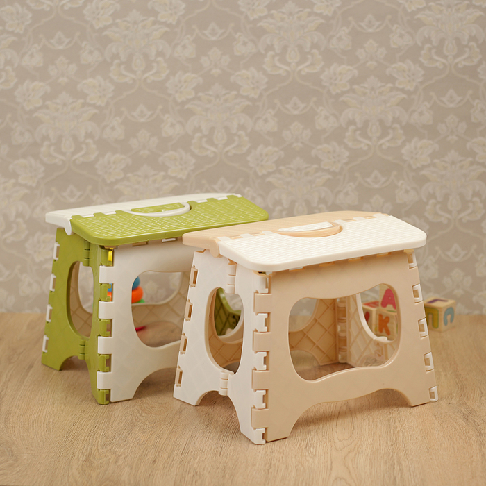 Табурет складной универсальный 24х18,5х19,5 см, цвет МИКС