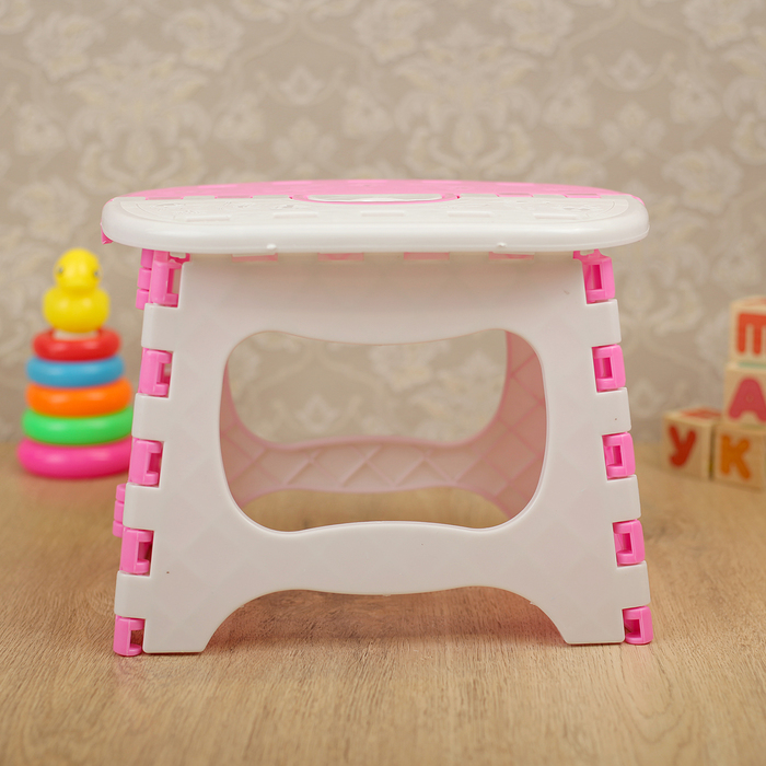 Табурет складной универсальный 24х18,5х19,5 см, цвет МИКС