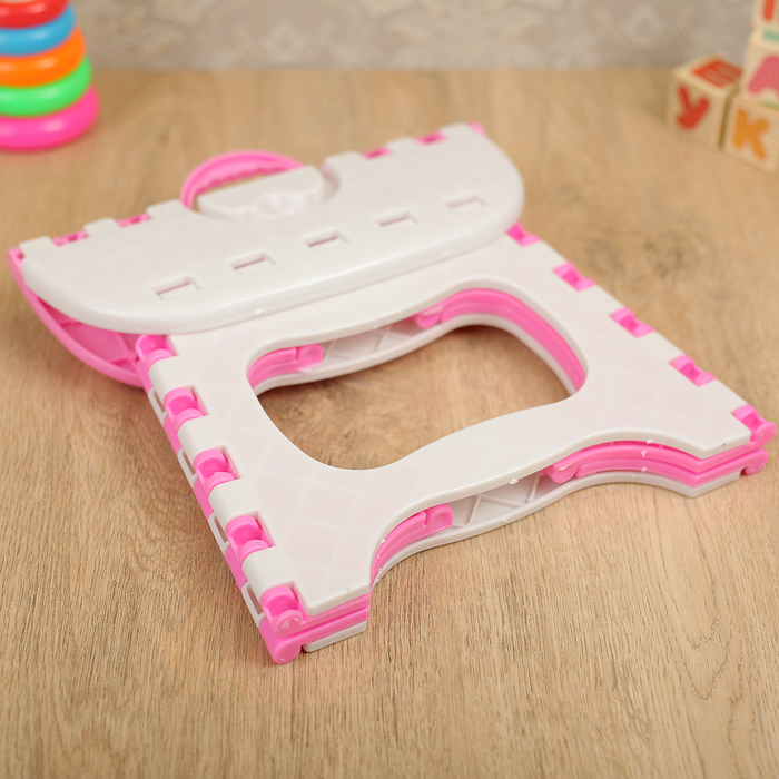 Табурет складной универсальный 24х18,5х19,5 см, цвет МИКС